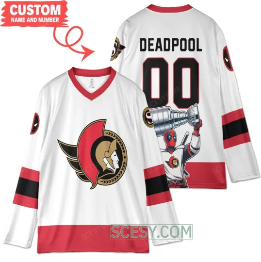 Discover Ottawa Senators x Darth Vader Star Wars with the Cup Custom Hockey Jersey