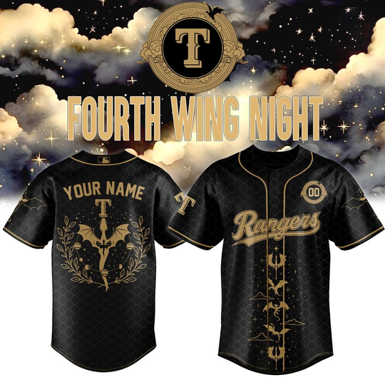Texas Rangers Fourth Wing Night Limited Custom Baseball Jersey