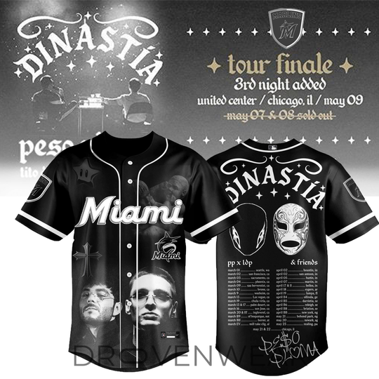 Miami Marlins x Dinastía Tour 2026 Premium Baseball Jersey