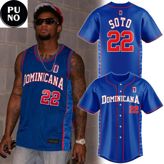 Discover Dominican Republic x Ronald Acuña Jr. 2026 Juan Soto #22 Baseball Jersey