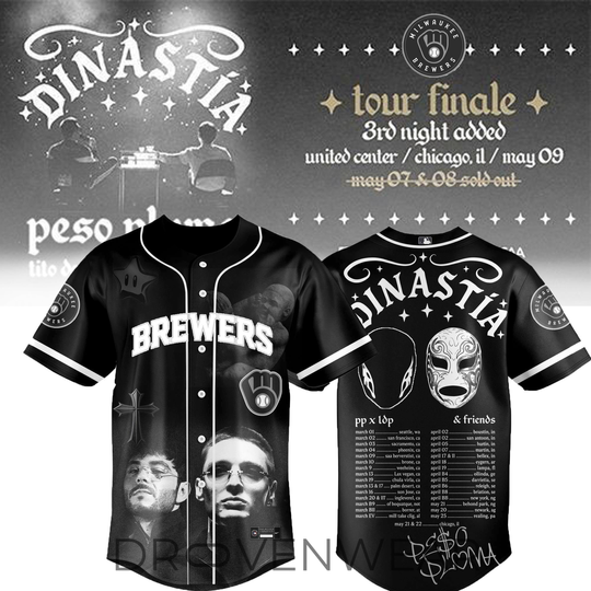 Milwaukee Brewers x Dinastía Tour 2026 Premium Limited Jersey