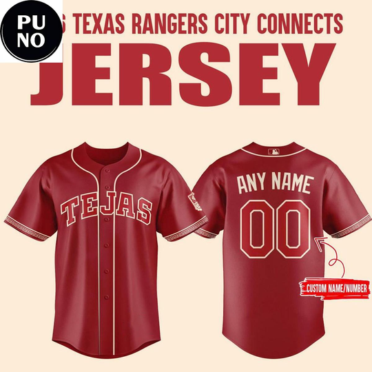 Texas Rangers City Connect 2026 Tejas Personalized Baseball Jersey