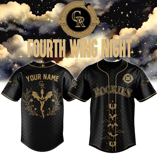 Colorado Rockies Fourth Wing Night Limited Custom Baseball Jersey