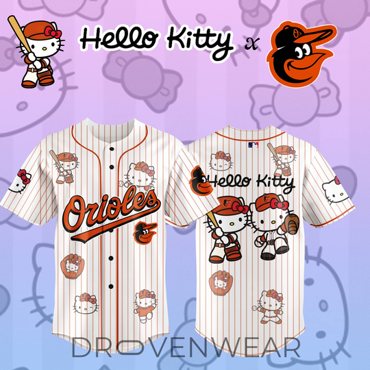 Discover Baltimore Orioles x Hello Kitty 2026 Special Design Jersey