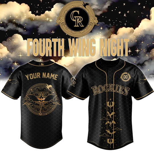 Colorado Rockies Fourth Wing Night Custom Baseball Jersey