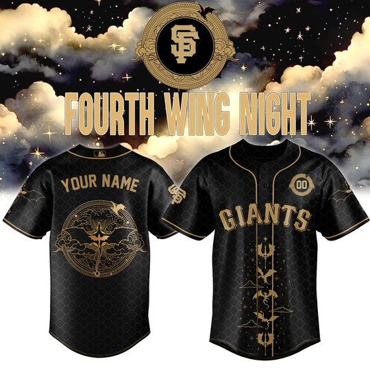 San Francisco Giants Fourth Wing Night Custom Baseball Jersey