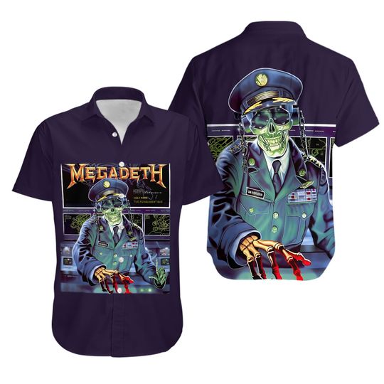 Megadeth Band Holy Wars The Punishment Due Music 2025 Summer Hawaiian Shirt