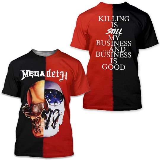 Megadeth Merch Killing Is My Business All Over Print T-Shirt