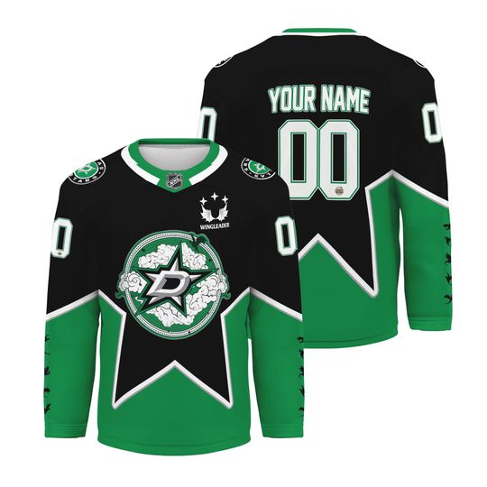 Dallas Stars Fourth Wing 2026 Home x Away Night Personalized Hockey Jersey