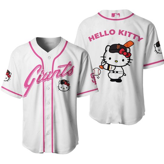 Special New SF Giants x Hello Kitty Limited Edition Baseball Jersey