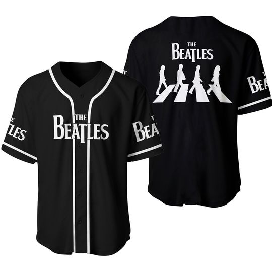 The Beatles Rock Music Band Baseball Jersey Print baseball jersey