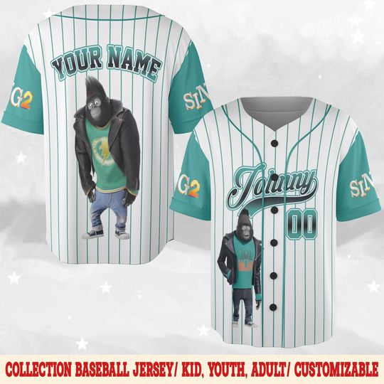 Discover Sing 2 Johnny Baseball Jersey, Johnny Birthday Jersey, Sing 2 Disney Baseball Jersey, Johnny Christmas Jersey, Sing 2 Matching D2OE29