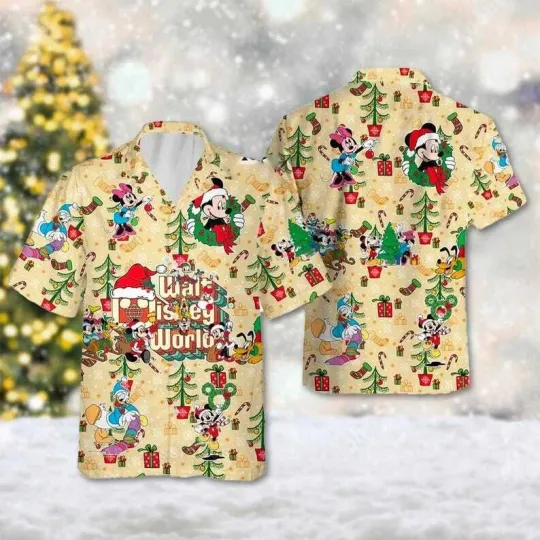 Discover Disney Mickey Mouse & Friends Mickey's Very Merry Christmas Hawaiian Shirt