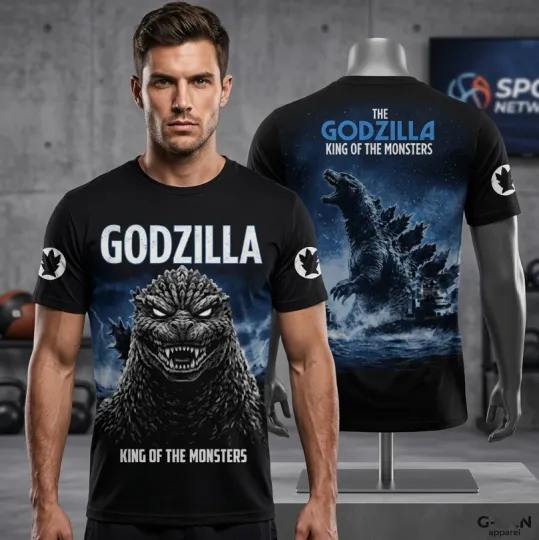 Discover god zilla King Of The Monsters 3D T-Shirt