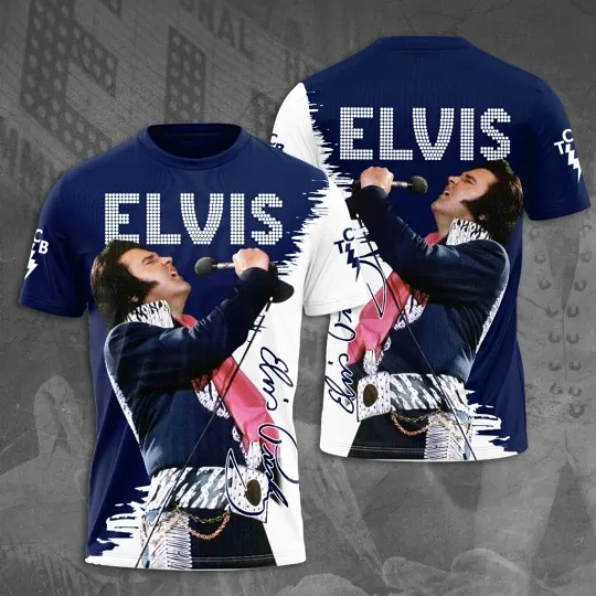 Discover Elvis Presley 3D T-Shirt Unisex T-Shirt 3D, gift for fans