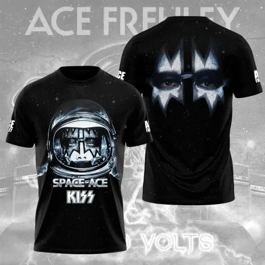 Discover KISS x Ace Frehley Polyester 3D T-shirt All sizes