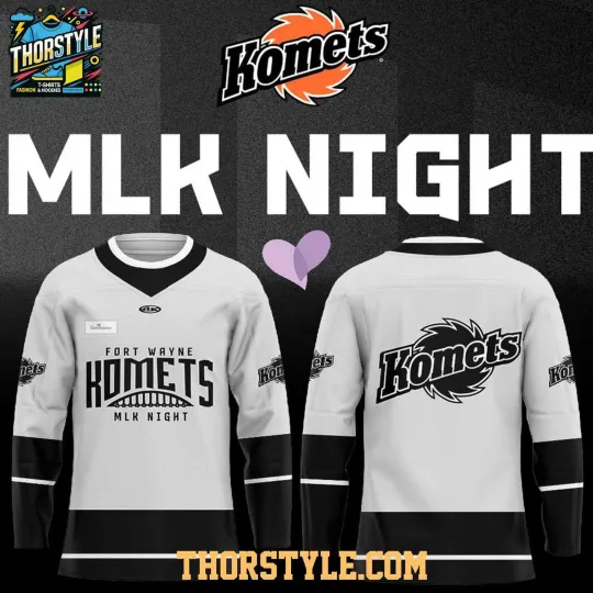 Discover Personalized Fort Wayne Komets 2026 Martin Luther King Night Hockey Shirt Men's