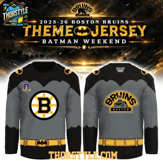 Personalized Boston Bruins Batman Night 2026 Hockey Shirt Men's Fan Gear