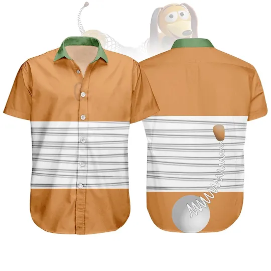 Discover Disney Toy Story Slinky Dog Cosplay Costume Halloween Hawaiian Shirt