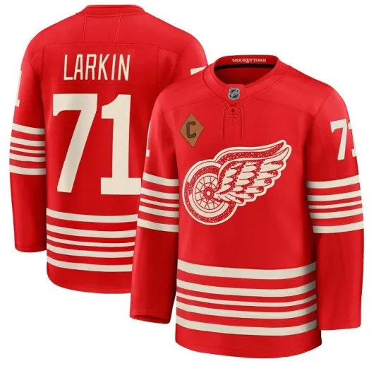 Discover Dylan Larkin Detroit Red Wings 2026 Centennial Men's NHL Hockey Jersey