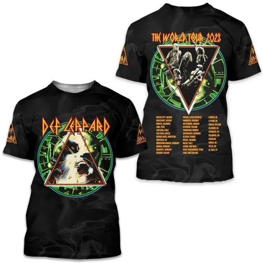 Discover Def Leppard 3D Tshirt,Music Band Shirt for Fan