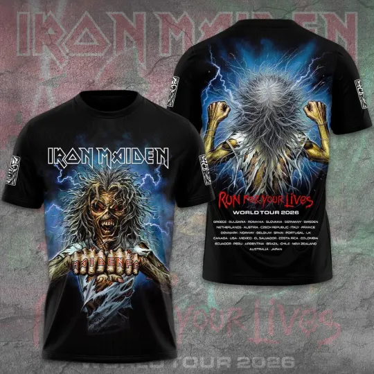 Discover 1Iron 1Maiden1 2026 World Tour 3D Shirt