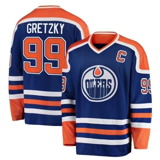 Discover Wayne Gretzky Edmonton Oilers Vintage NHL Hockey Jersey Men
