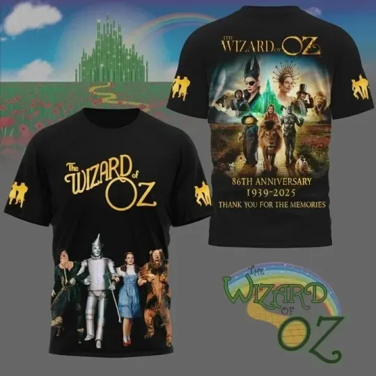Wizard Of Oz 86th Anniversary 3D T Shirt