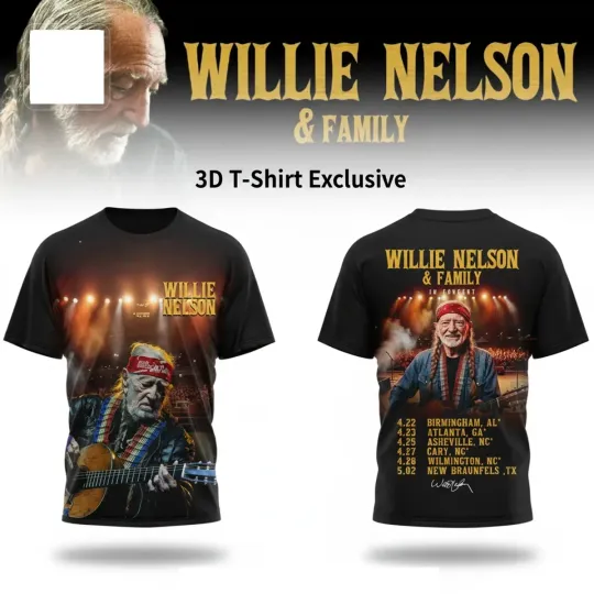 Discover Nelson& Family In Concert 3D Unisex Adult T-Shirt
