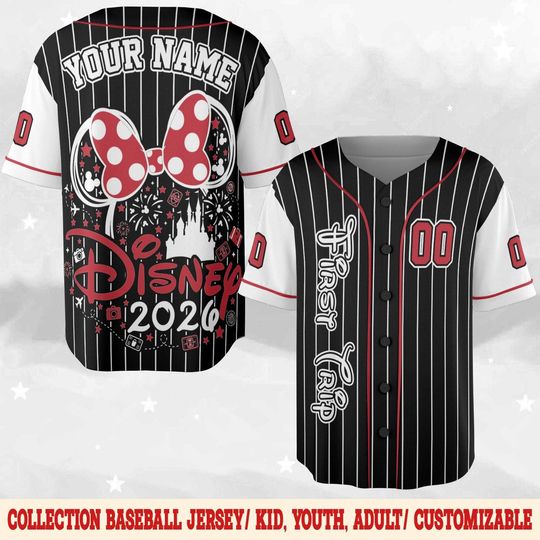 Discover Custom Disney Baseball Jersey Team Disneyland, Kid Youth Adult Disney Shirt, Disneyworld Trip Outfit, Gift for Disney Fans D2N308