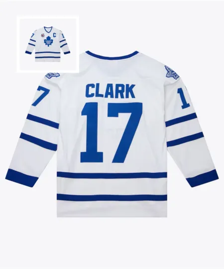 Discover Men's #17 Clark White 1992-93 Power Play All Stitched Jersey Sz XS-6XL