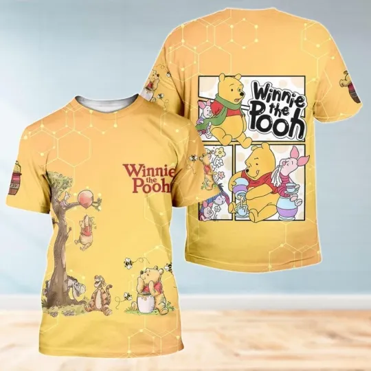 Discover Winnie The Pooh And Friends With You I'm Home Tshirt 3D