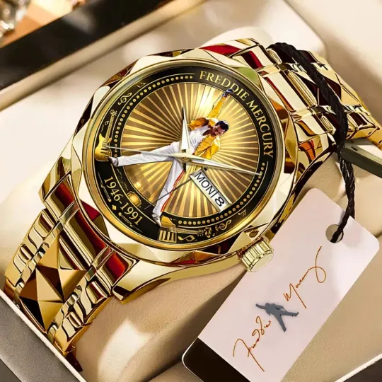 Discover Freddie Mercury 80th Anniversary Alloy Luxury Quartz Watch