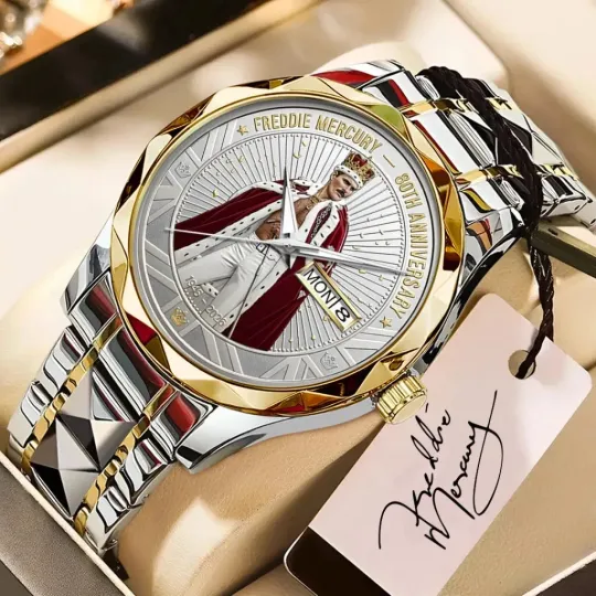 Discover Freddie Mercury 80th Anniversary Alloy Luxury Quartz Watch