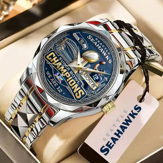 Discover Seahawk Champions Alloy Luxury Quartz Watch