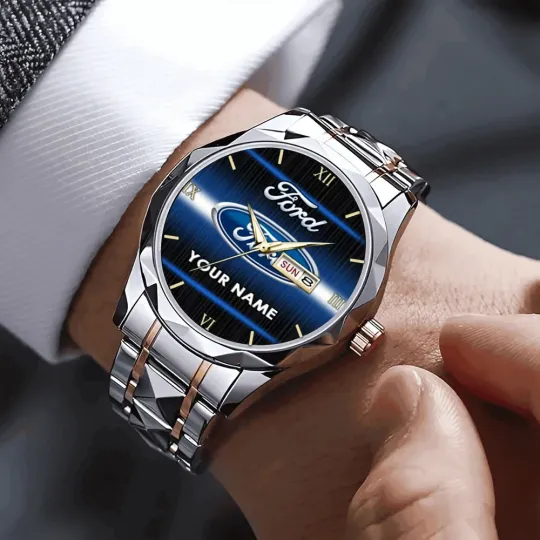 Discover Ford1 Alloy Luxury Quartz Watch Customize Name