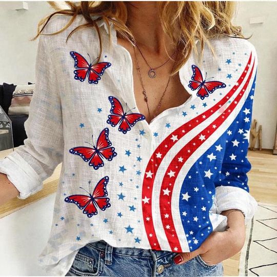 Discover 205 Years USA Women Blouse, 4th Of July Outfit, USA 250 Years Shirt