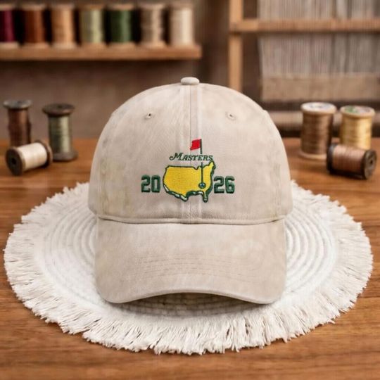Discover Golf Tournament 2026 Hat, Embroidered Golf Dad Hat, Vintage Washed Cap, Golf Lover Gift, USA Map Golf Hat, Outdoor Sport Cap