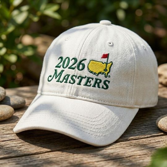 Masters Golf Inspired Embroidered Hat, Augusta Inspired Golf Hat, Golf Lover Gift, Golf Tournament Hat, Sports Lover Gift