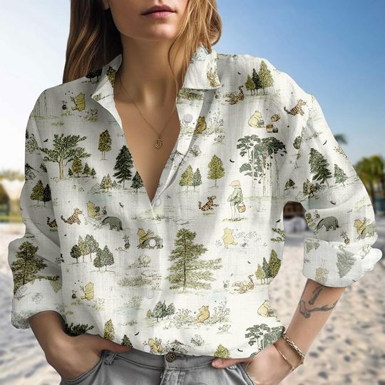 Discover Retro Winnie The Pooh Blouse Shirt, Pooh And Friends Women Shirt, Disney Pooh Shirt For Her, Gift For Fan