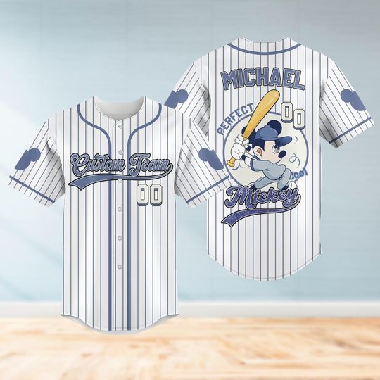 Discover Custom Mickey Mouse Baseball Jersey,  Disney Mouse Baseball Shirt, Disney Trip 2026 Shirt
