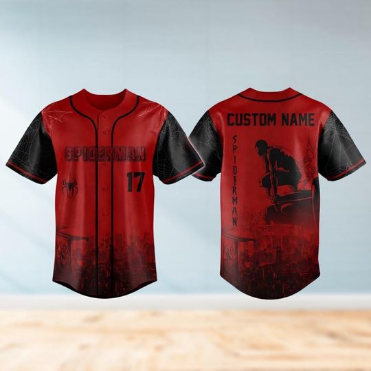 Discover Spiderman Baseball Jersey, Retro 90s Spider Man Homage Shirt, Spider Man Fan, Spiderman Comic Shirt