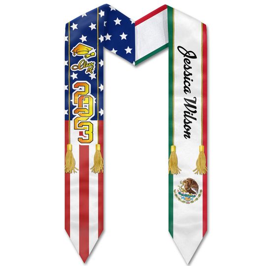 Discover I'm Graduated - Personalized Custom Graduation Stole - Graduation Gift