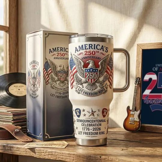 Discover America 250th Anniversary Semiquincentennial Celebration 1776-2026 Tumbler
