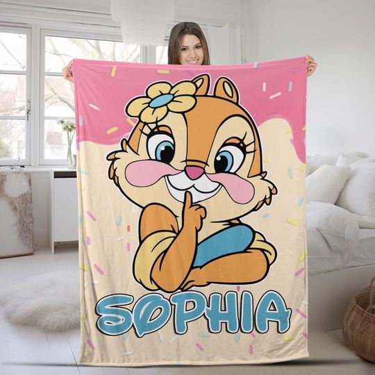 Discover Personalized Chip and Dale Blanket,Disneyland Blanket,Chip and Dale Blanket,Chipmunks Blanket, Disneyland Fleece Blanket, Home Decor G5PZ30