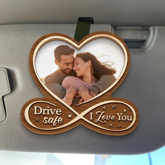 Discover Custom Photo All Of Me Loves All Of You - Couple Personalized Custom Car Visor Clip - Gift For Husband Wife, Anniversary