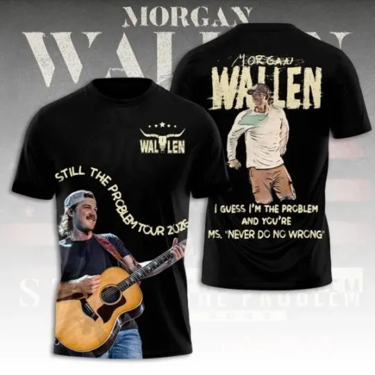 Discover Wallen Western Still The Problem Tour 2026 T-Shirt