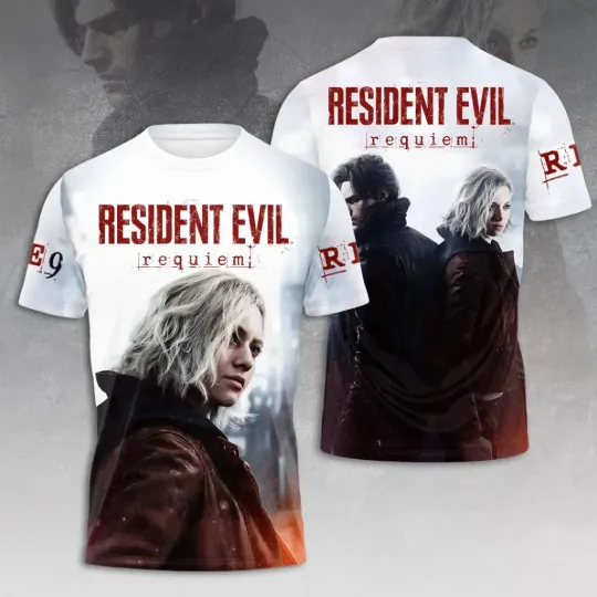 Discover Resident Evil Requiem 3D T-Shirt