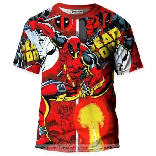 Discover My Favorite Comic Movie deadpool 3D T shirt