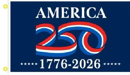 Discover 3 X 5 America 1776-2026 250th Anniversary DOUBLE SIDED Flag Semiquincentennial